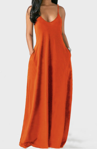 Vestido Talla Grande con Escote Profundo y Tirantes Ajustables - Image 10