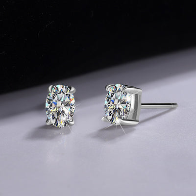 Aretes de Plata 925 con Moissanita de Gran Quilate - Image 3