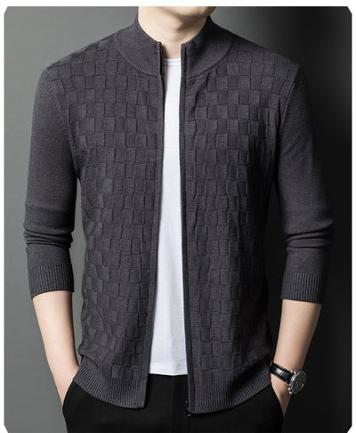 Suéter Casual Slim Fit para Hombre con Cuello Alto y Cierre - Image 15