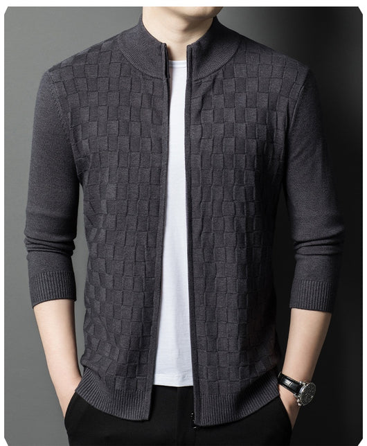 Suéter Casual Slim Fit para Hombre con Cuello Alto y Cierre - Image 15