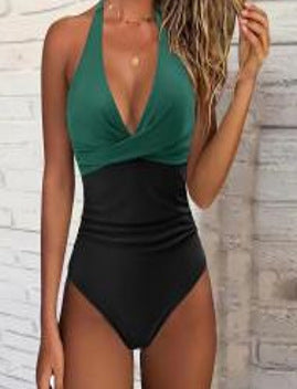 Bikini Halter Estampado con Cordones y Encaje para Playa y Termas - Image 17