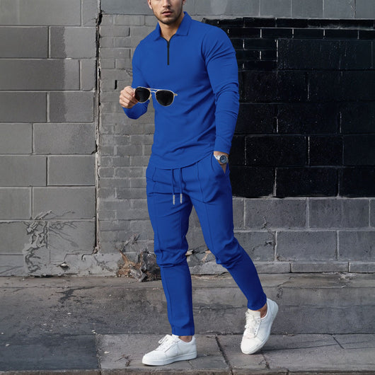 Traje Casual Completo para Hombre con Textura Waffle y Cierre - Image 21