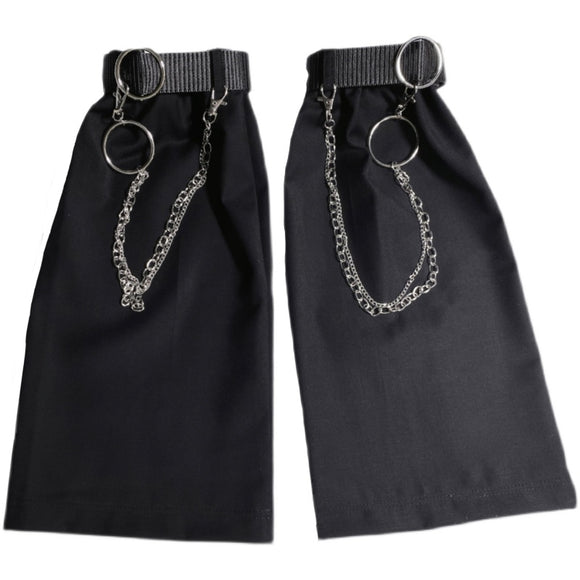 Calcetines Punk Harajuku Milenio con Cadena de Doble Anillo