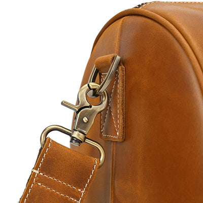 Bolsa de Viaje Cuero Vintage Crazy Horse Gran Capacidad - Image 7