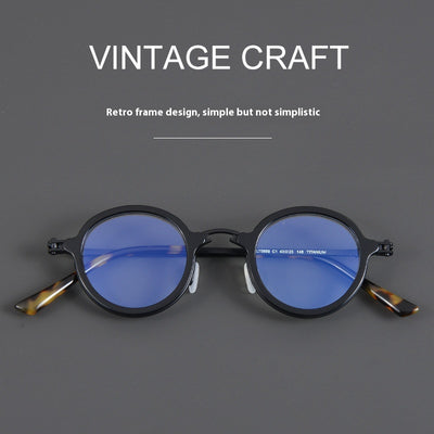 Gafas Retro de Titanio Puro con Filtro Luz Azul - Image 3