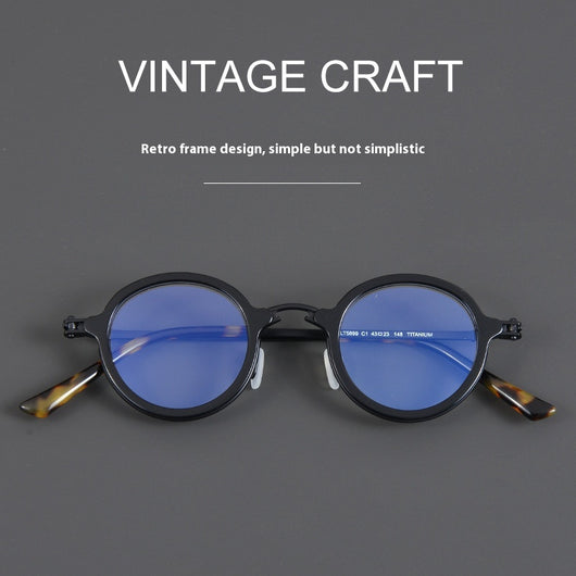 Gafas Retro de Titanio Puro con Filtro Luz Azul - Image 3