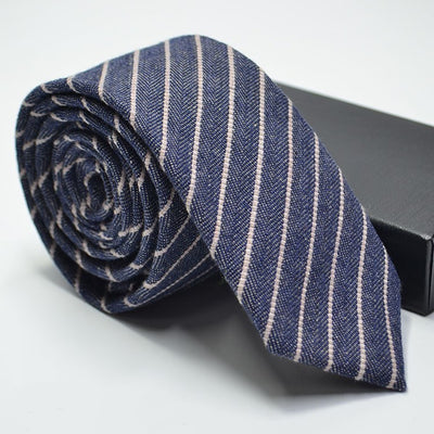 Corbata de Lana Imitación a Cuadros y Rayas para Bodas - Image 2