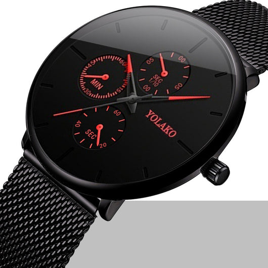 Reloj Minimalista de Malla Ultrafina para Hombre - Image 4