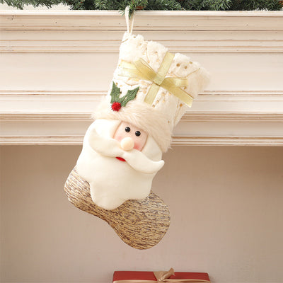 Calcetines Navideños Estilo Nórdico Blanco - Image 3