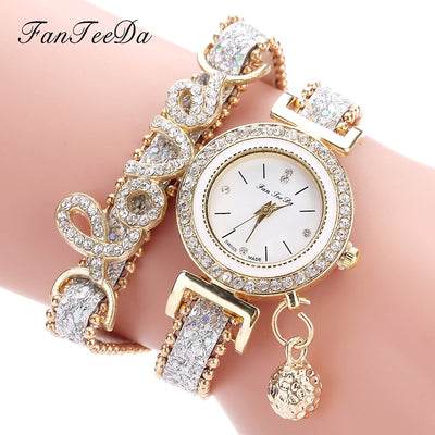 Reloj de Pulsera para Mujer FanTeeDa con Cristales Brillantes - Image 4