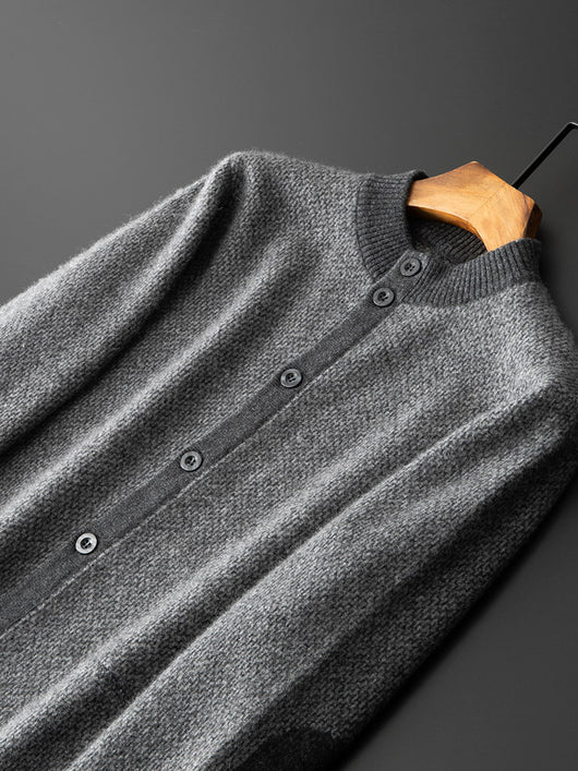 Suéter de Cachemira Holgado para Hombre - Talla Grande Reforzada - Image 3