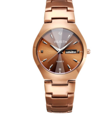 Reloj Luminoso de Acero Tungsteno para Pareja - Resistente al Agua con Calendario - Image 13