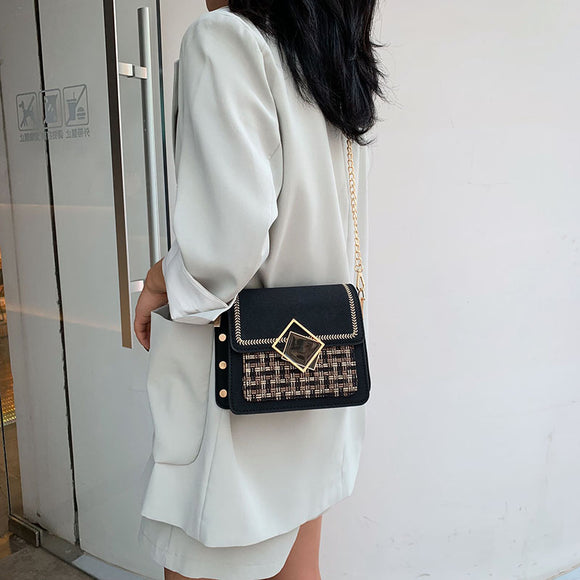 Bolso Bandolera Estilo Occidental con Cadena