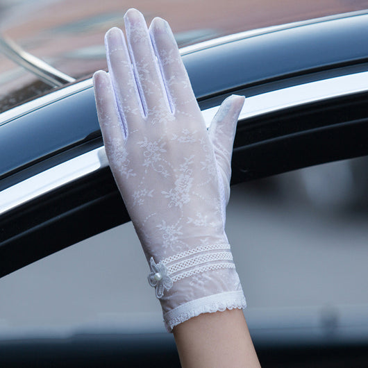 Guantes Femeninos de Seda de Hielo con Protección UV - Image 10