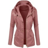Chaqueta Biker de Cuero para Mujer - Diseño Clásico en Colores Sólidos - Image 8