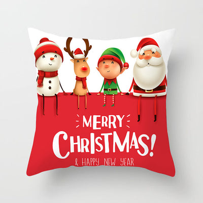 Funda de Almohada Navideña con Diseño de Muñeco de Nieve - Image 43