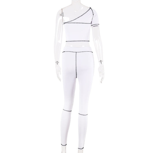 Conjunto Deportivo Asimétrico para Yoga y Fitness - Image 17