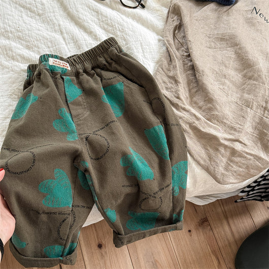 Pantalones Casuales de Algodón Lavado para Niños - Image 6