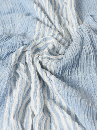 Bufanda Delgada a Rayas para Hombre - Azul Marino Primavera Verano - Image 38