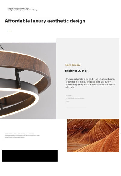 Lámpara de Techo Minimalista Moderna con Acabado Madera Italiana - Image 15