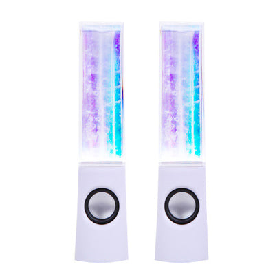 Parlante USB Mini Fuente Danzante con Luces LED para Computadora y Escritorio