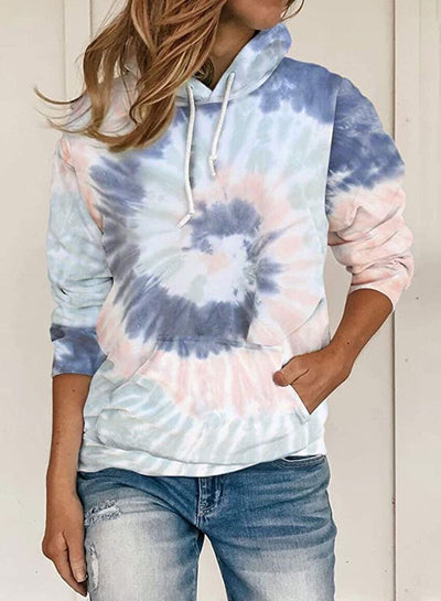 Sudadera con Capucha Estampado Tie-dye Manga Larga - Image 15