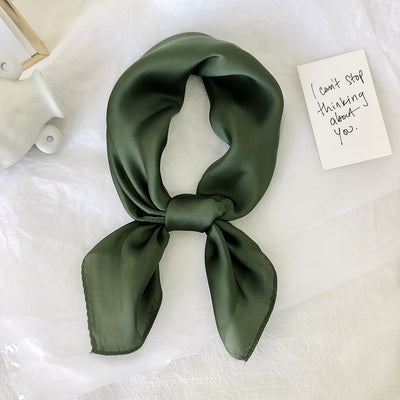 Pañuelo de Seda Puro Color para Mujer - Elegancia y Versatilidad - Image 24