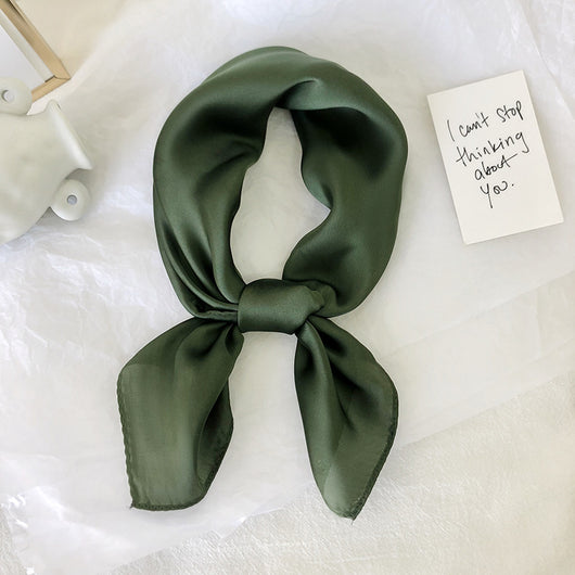 Pañuelo de Seda Puro Color para Mujer - Elegancia y Versatilidad - Image 24