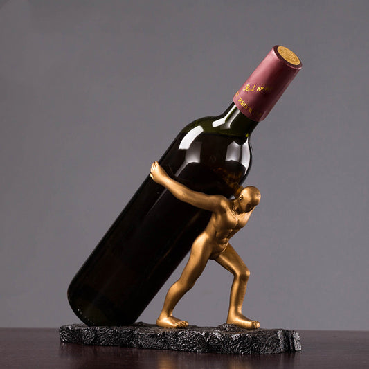 Estante para Vinos con Bandeja Decorativa