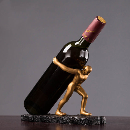 Estante para Vinos con Bandeja Decorativa