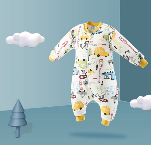 Saco de Dormir para Bebé con Patrón Cartoon y Perneras Separables - Image 18