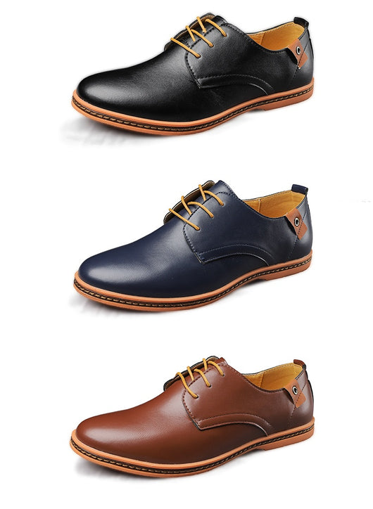 Zapatos de Cuero para Hombre Estilo Casual Business con Cordones - Image 8