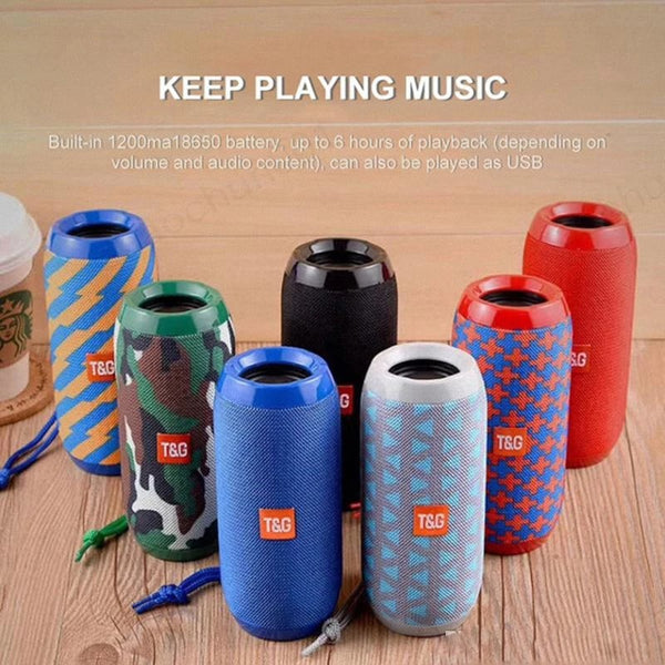 Parlante Bluetooth Portátil 10W Resistente al Agua con Subwoofer