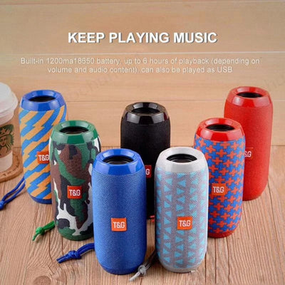 Parlante Bluetooth Portátil 10W Resistente al Agua con Subwoofer