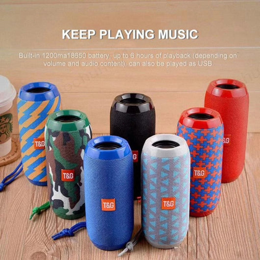 Parlante Bluetooth Portátil 10W Resistente al Agua con Subwoofer