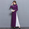 Vestido Cheongsam Largo Retro Elegante para Mujer - Estilo Tradicional Chino