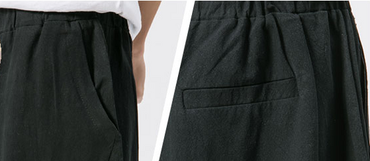 Pantalones Harem de Algodón Estilo Chino - Image 3