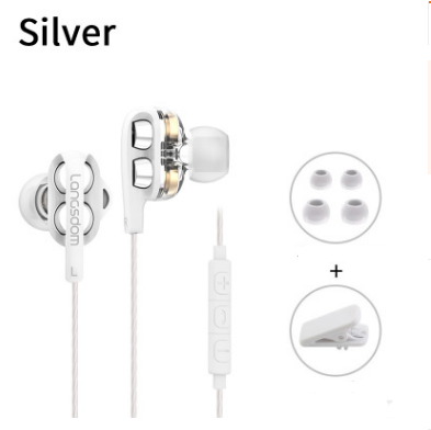 Auriculares Cuádruple Núcleo con Doble Bobina Móvil y Bajos Potentes - Image 6