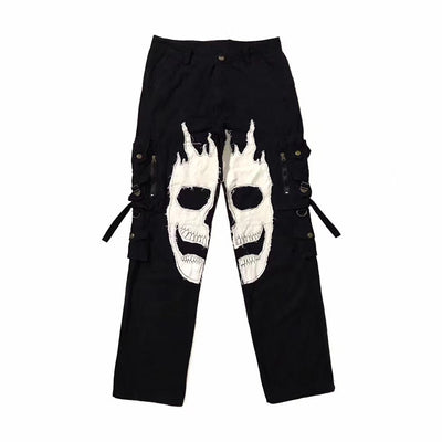 Pantalones Funcionales con Calavera y Múltiples Bolsillos - Image 12