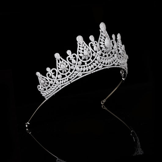 Diadema de Novia con Coronita de Circonitas - Image 30