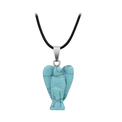 Collar de Alas de Ángel en Cristal Tallado a Mano - Image 5