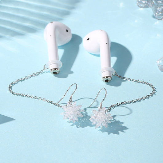 Aretes de Cadena en Plata Esterlina Anti-Presión para los Oídos - Image 14