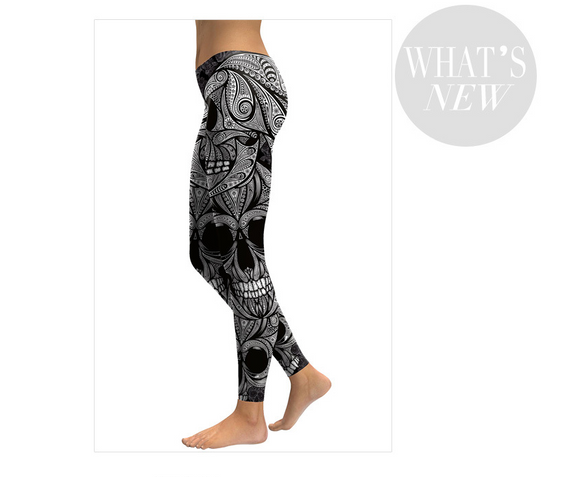 Leggings de Cintura Baja con Estampado Digital de Última Tendencia