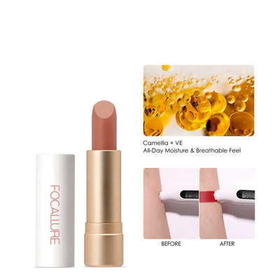 Labial Mate Rosa FOCALLURE - Color Duradero y Acabado Perfecto - Image 2