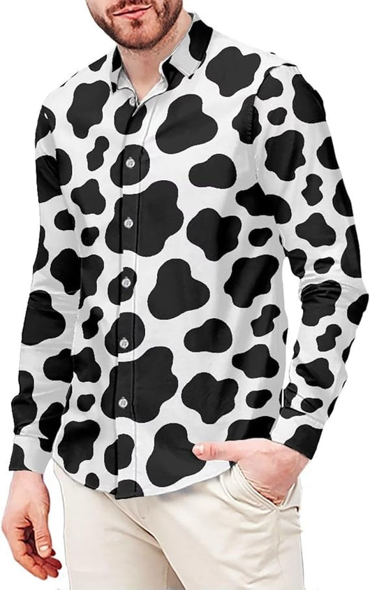 Camisa Manga Larga Estampado Leopardo para Hombre - Image 7