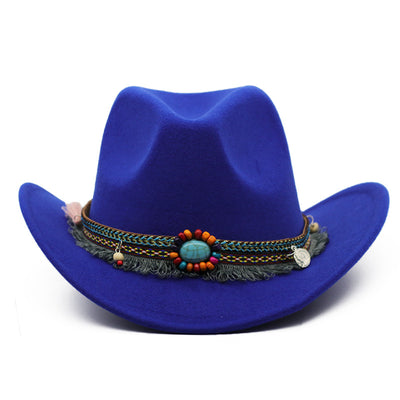 Sombreros Vaquero de Fieltro Enrollado Unisex - Image 20