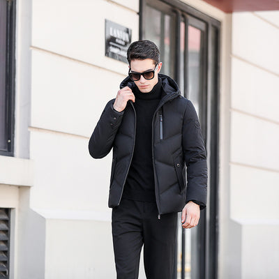 Abrigo de Plumas Holgado para Hombre Talla Grande - Image 10