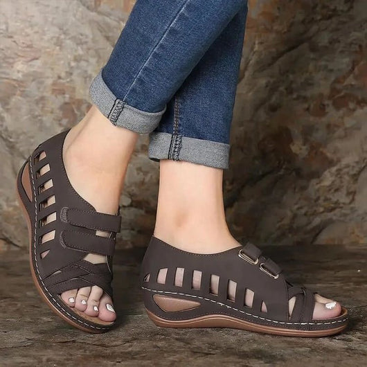 Sandalias Huecas de Color Sólido para Mujer - Image 7