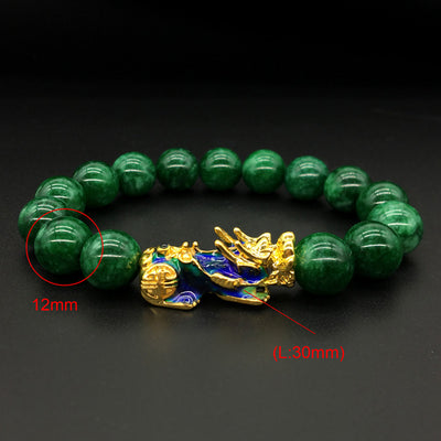 Pulsera Mascota Calcedonia Verde 12mm con Cambio de Color Térmico - Image 5