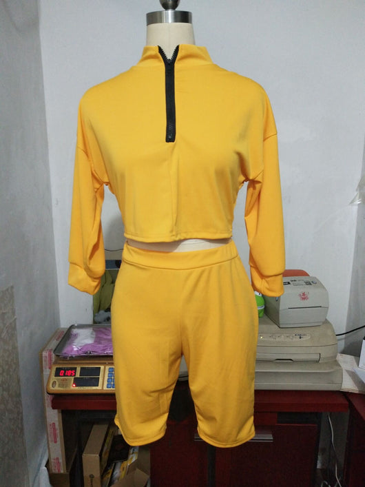 Conjunto Deportivo Mujer 2 Piezas: Sudadera Crop Top + Pantalón de Buzo - Image 7